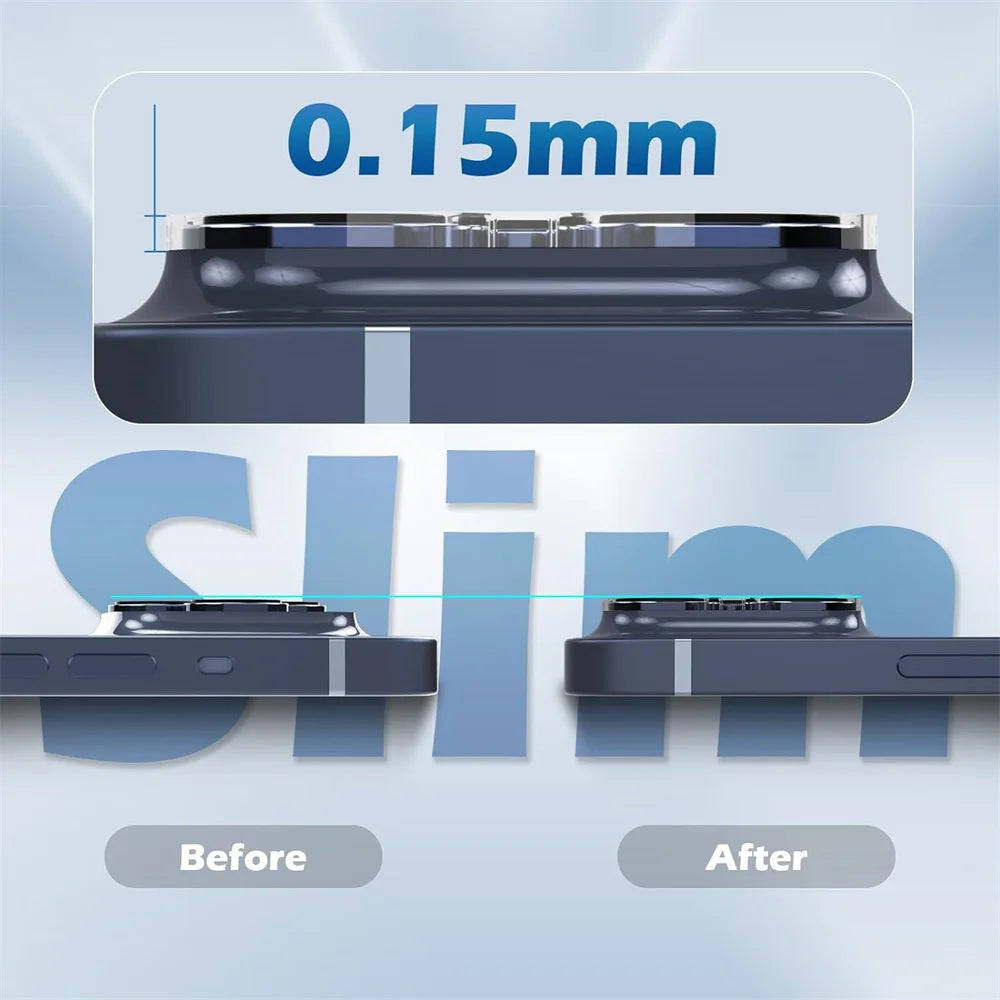 1~3 PCS Camera Protector For iPhone 16 15 Pro Max Camera Lens Film For APPle iPhone 15 ip 14 13 Mini 12 11 Pro Accessorios iPhone15 Pro Protege Camera Protection iPhone 15Pro lens glass