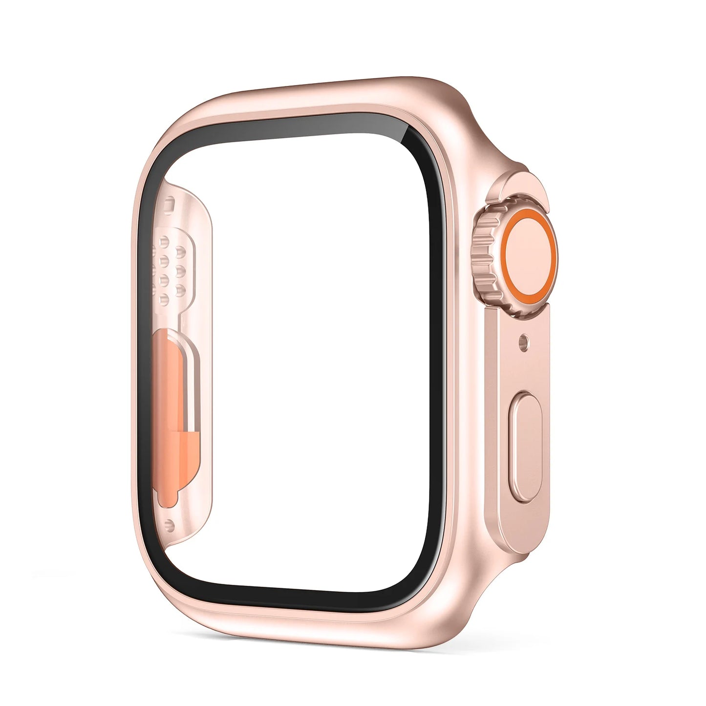 Glass+Case for Apple Watch 44mm 45mm 41mm 40mm 42mm 38mm Screen Protector Cover Change Ultra Bumper iWatch Series 9 8 7 SE 6 5